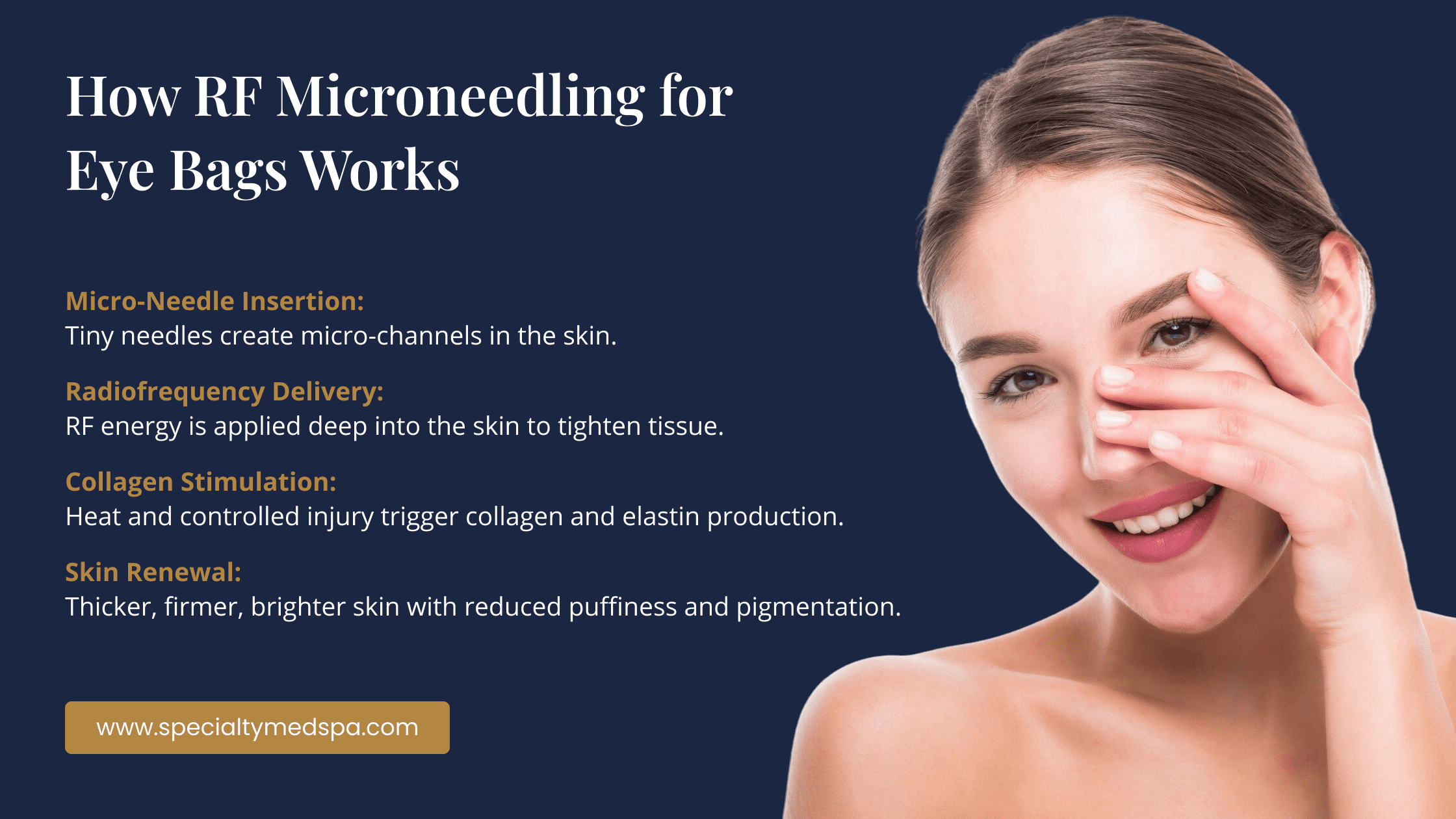 How RF Microneedling for Eye Bags Works
