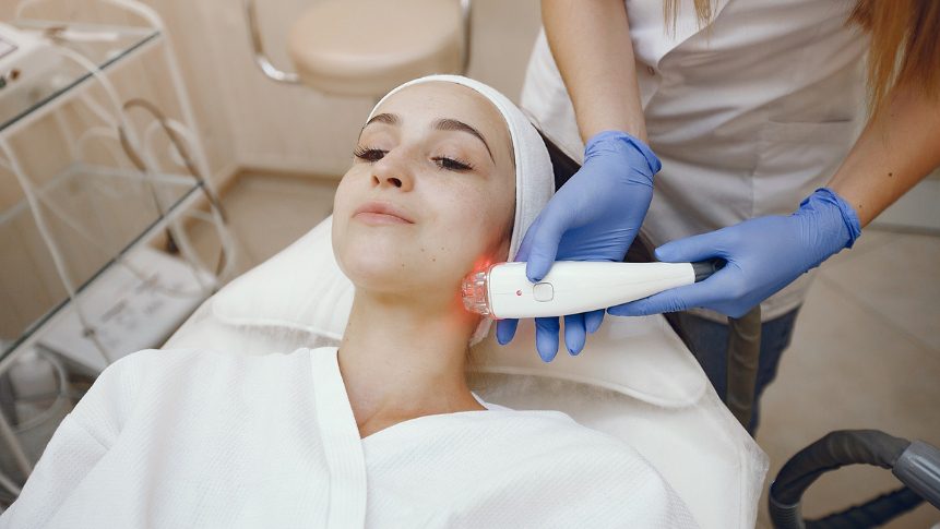laser treatment for facial veins to reduce rosacea redness