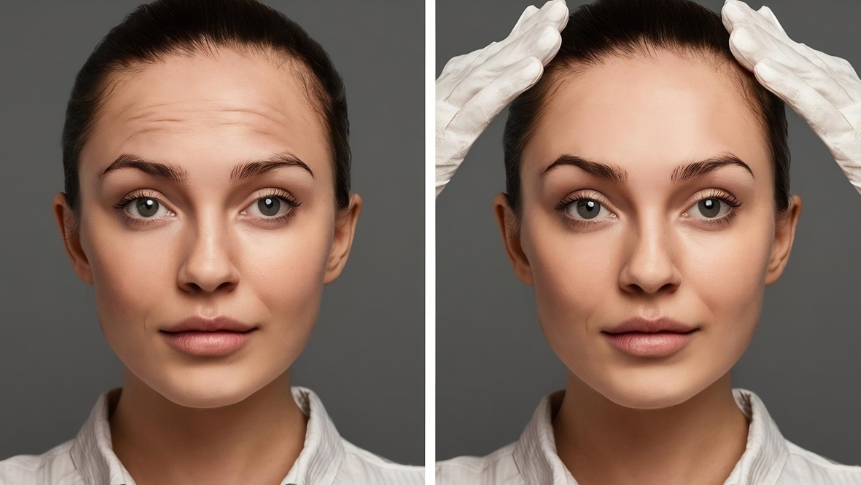 Wrinkle reduction results comparison for Letybo vs Botox treatment