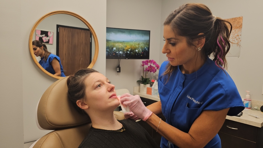 doctor consultation in physician led medspa for personalized aesthetic treatment